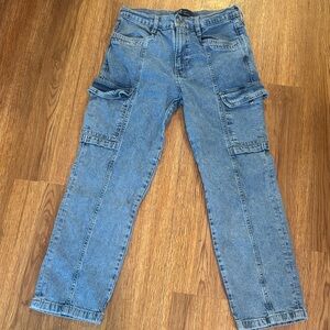 GAP Light Blue Denim Cargo Pants